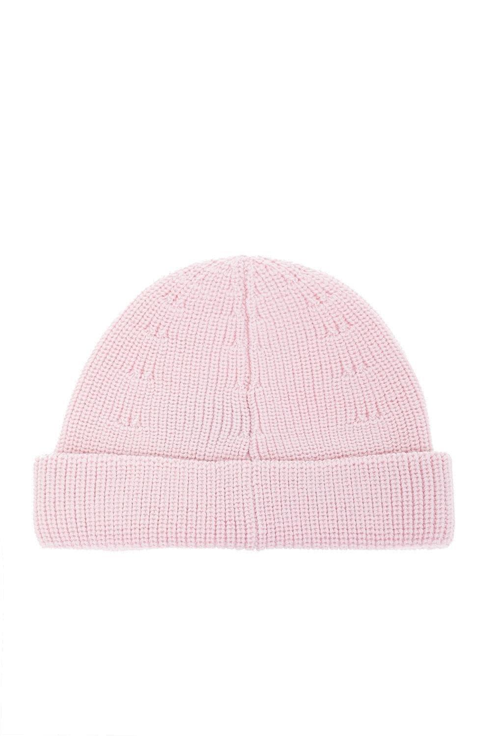 Shop Vetements Logo Embroidered Beanie In Pink