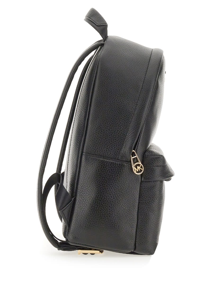 Shop Michael Kors Slater Backpack In Black