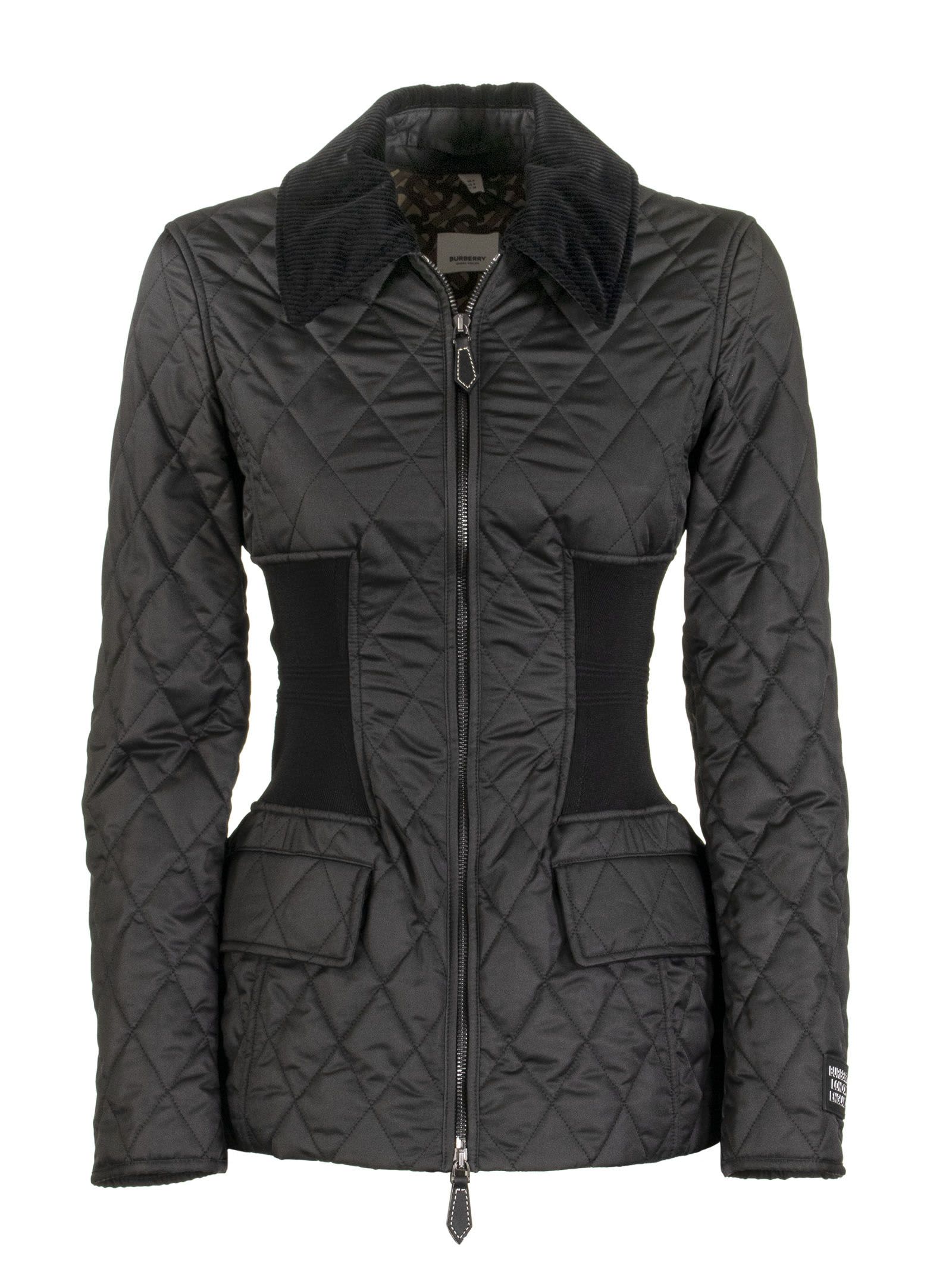 burberry belted puffer coat