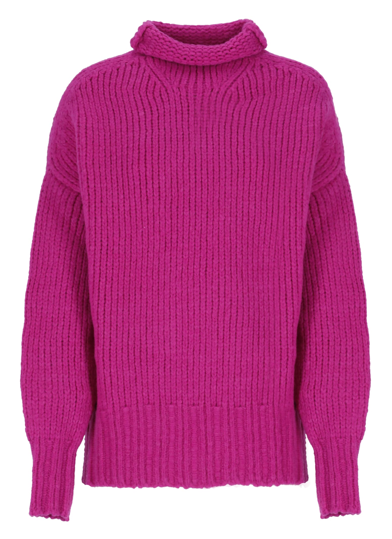 Shop Lanvin Wool Jumper In Fuchsia