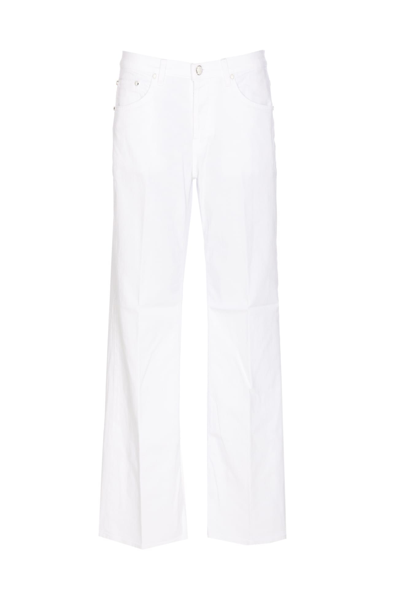 Shop Dondup Jacklyn Denim Jeans In Bianco