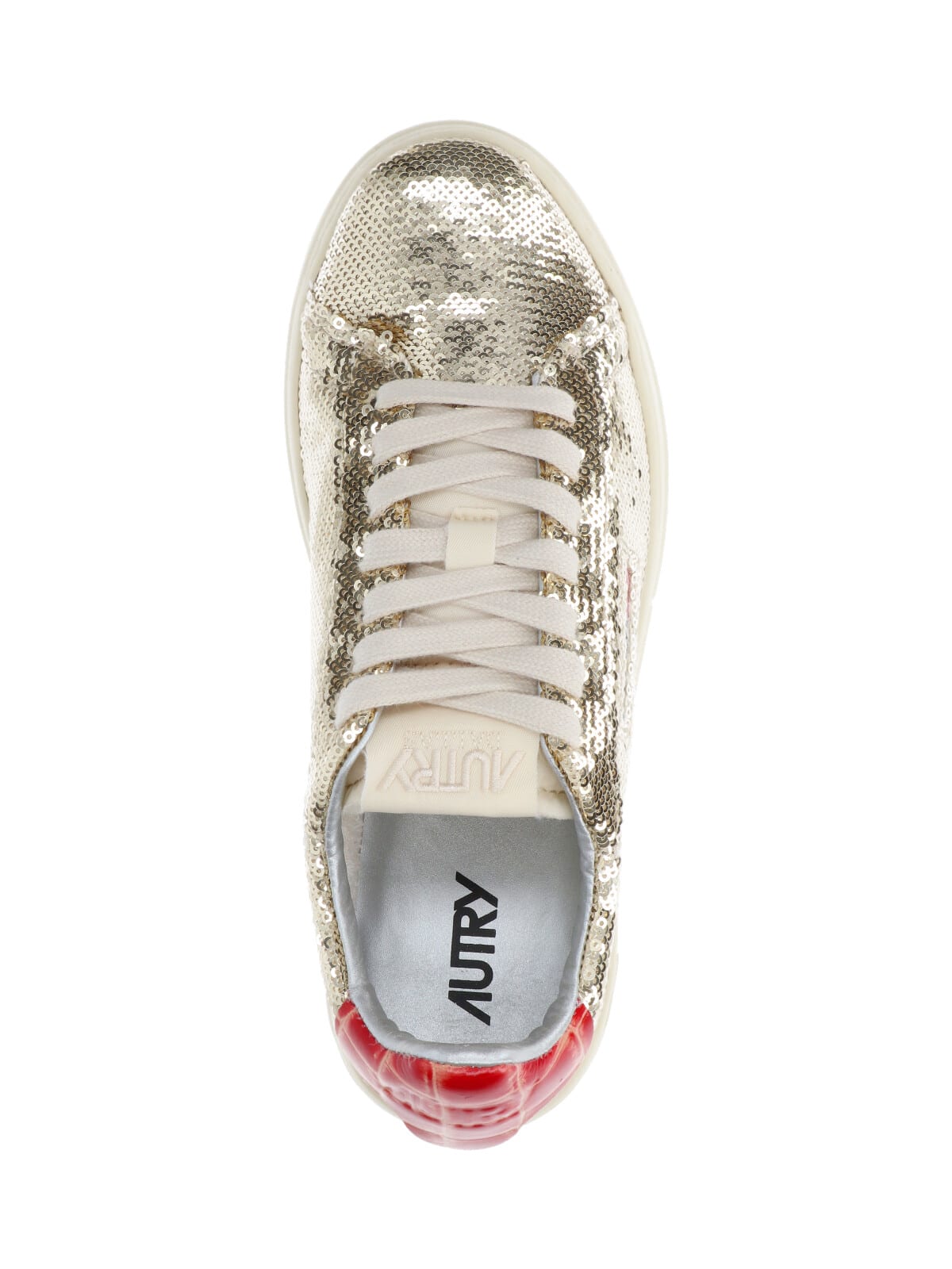Autry Dallas Low-top Sneakers In Gold