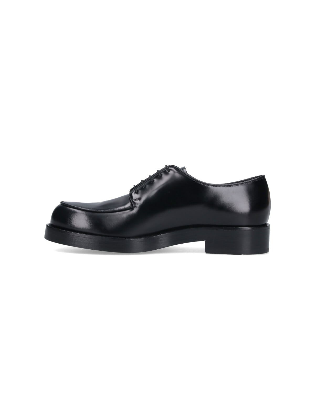 Prada Classic Derby Shoes In Black