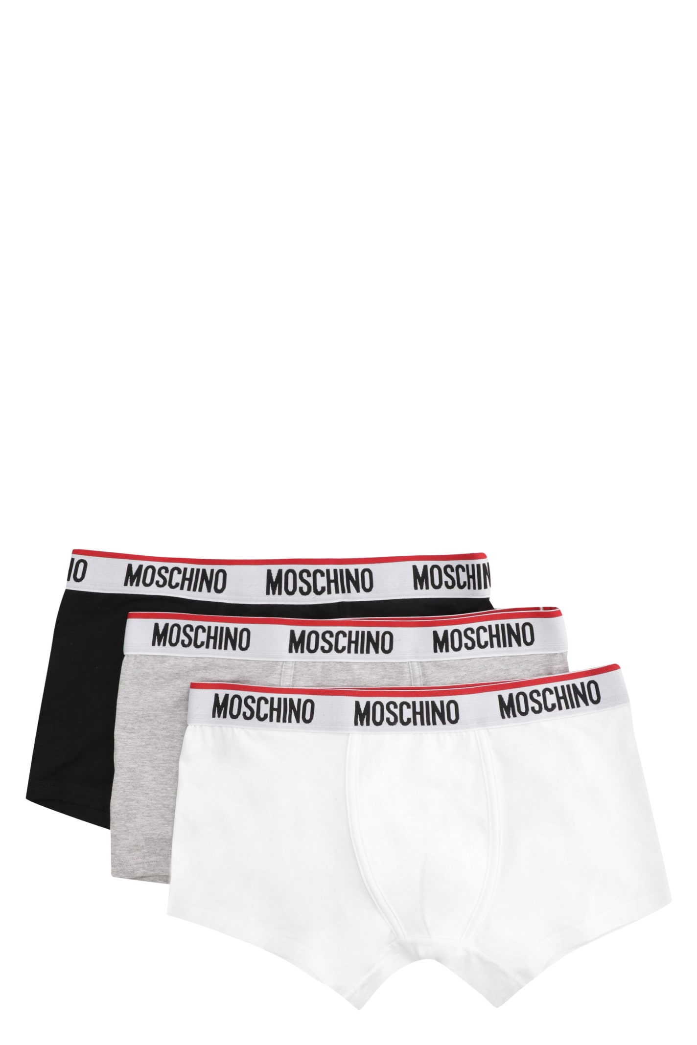 Moschino Men's Basic Tripack Boxer Briefs In Multicolor