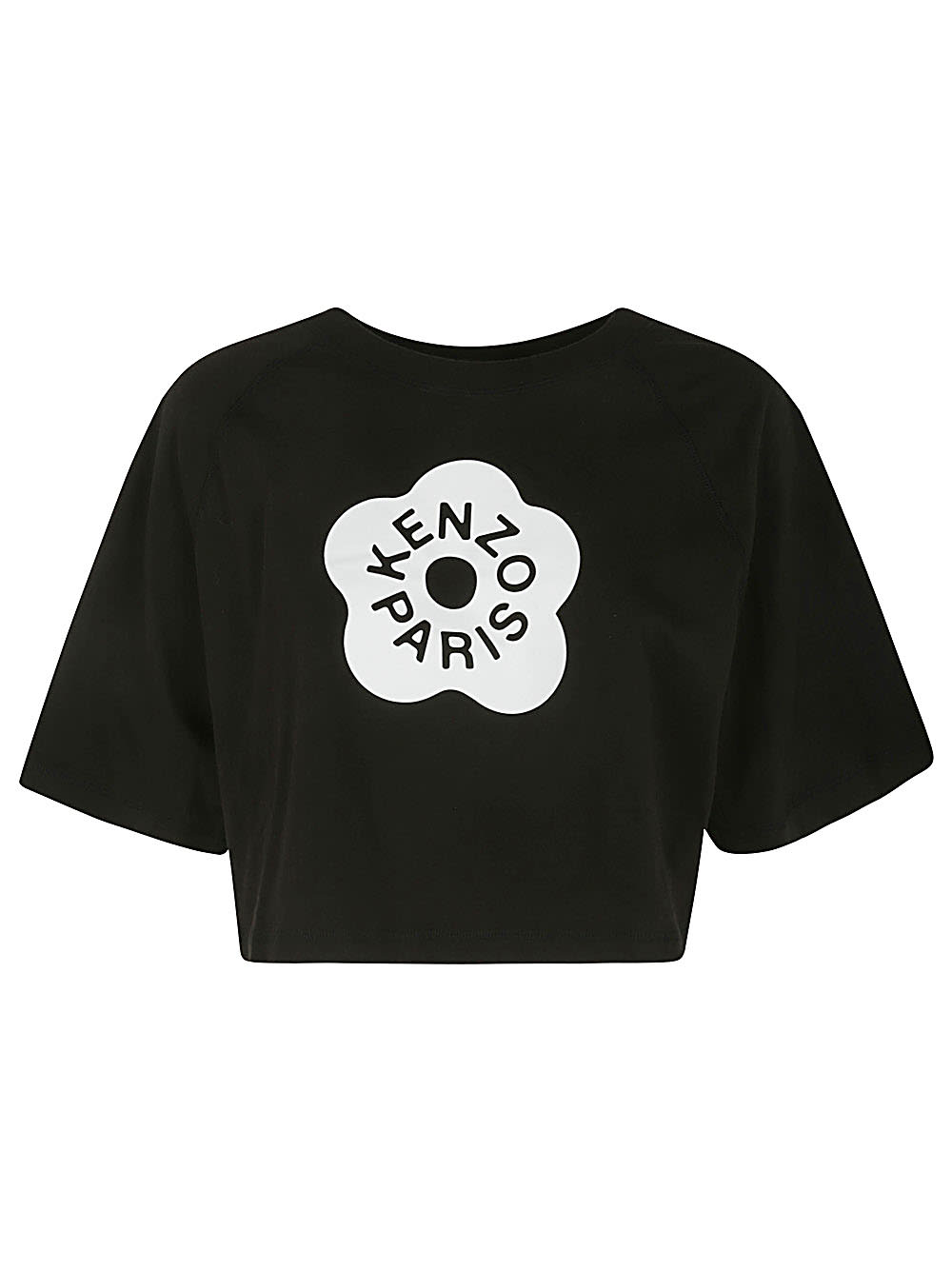 Shop Kenzo Boke 2.0 Cropped Boxy T-shirt In J Noir