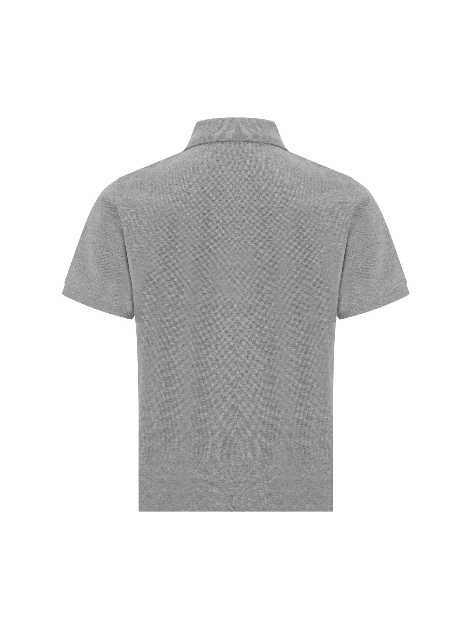 Shop Saint Laurent Cassandre Polo Shirt In Gris Chine