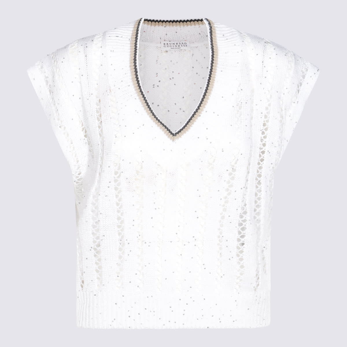 White Cotton Knitwear