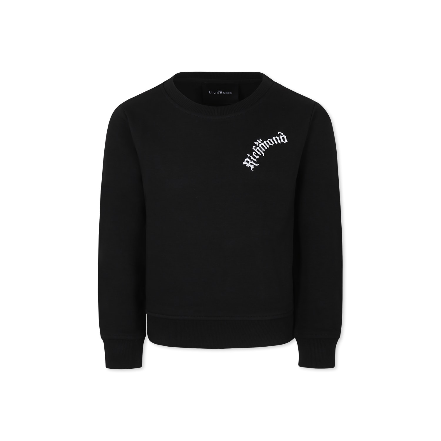 Richmond Black Sweatshirt For Boy In Black