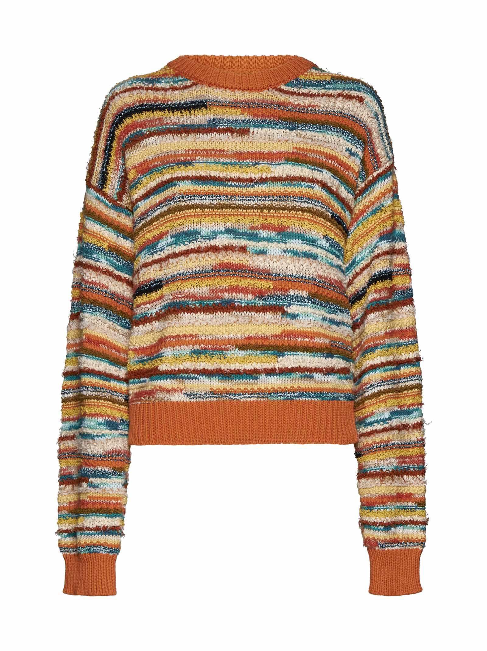 Shop Alanui Sweater In Orange Multicolor