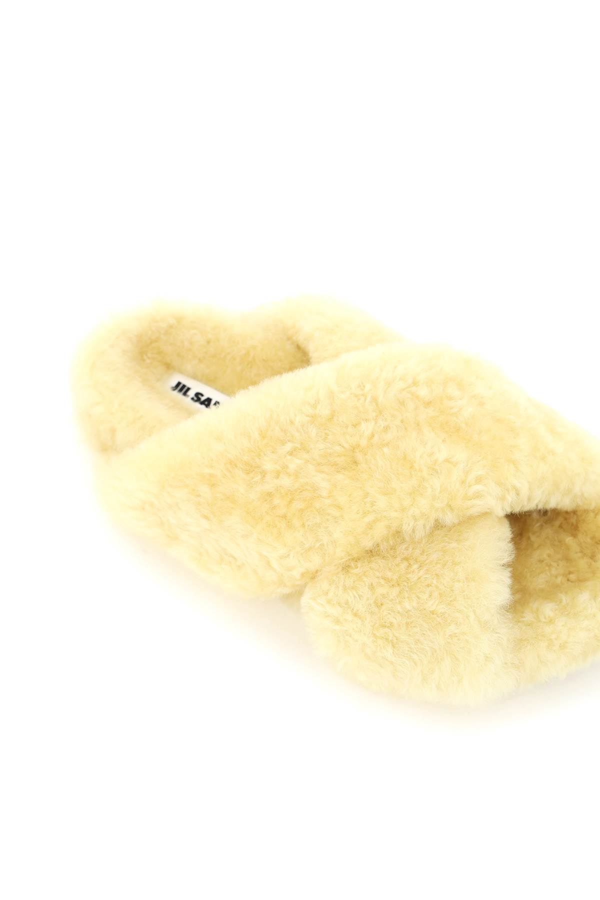 Jil Sander Off-white Oversized Wrapped Sandals In Butter (beige)