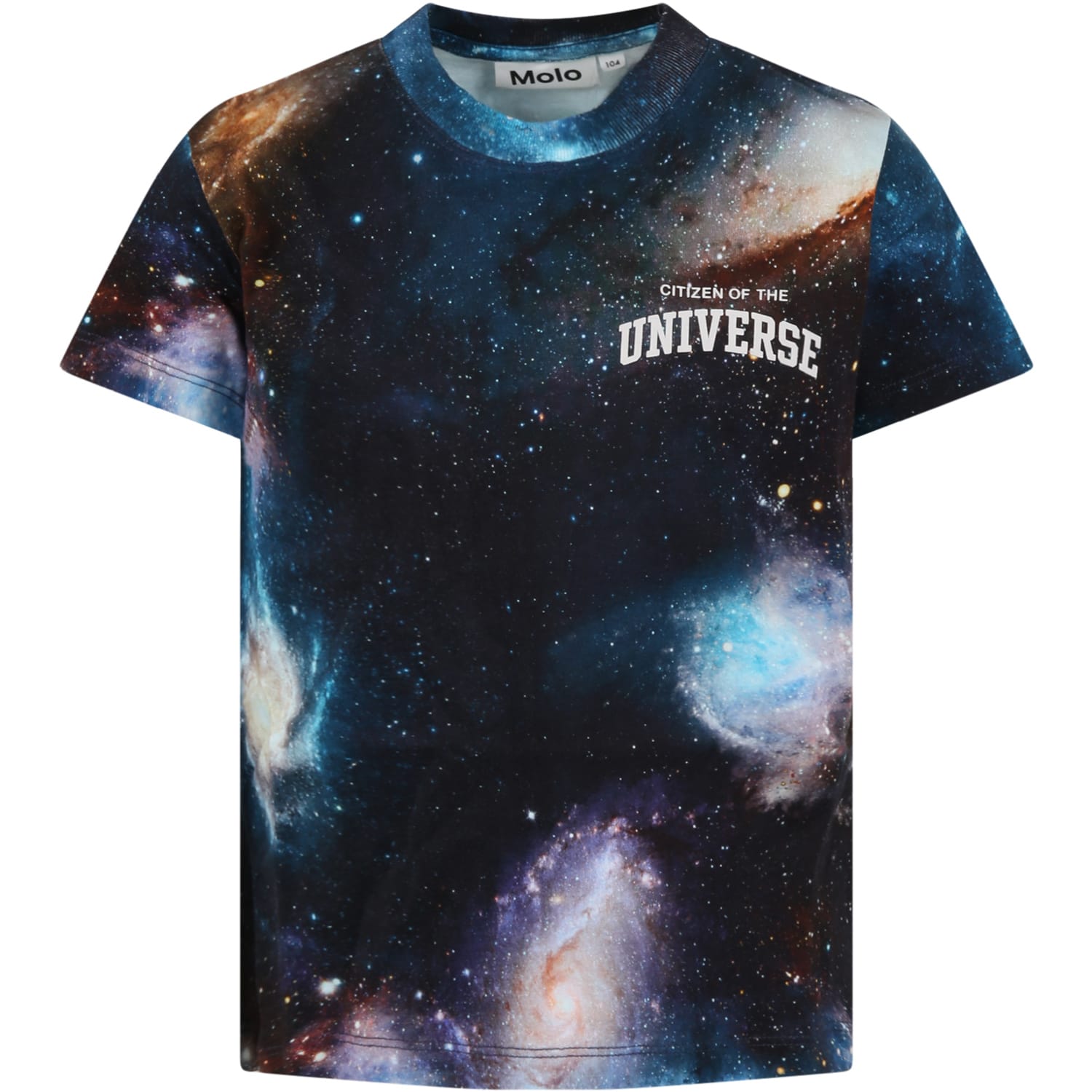 Molo Multicolor T-shirt For Boy With Universe