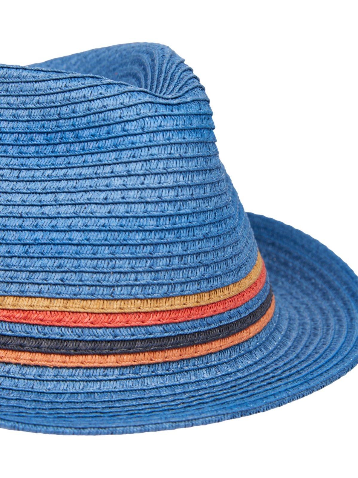 Shop Paul Smith Artist Stripe Trilby Hat In Blue