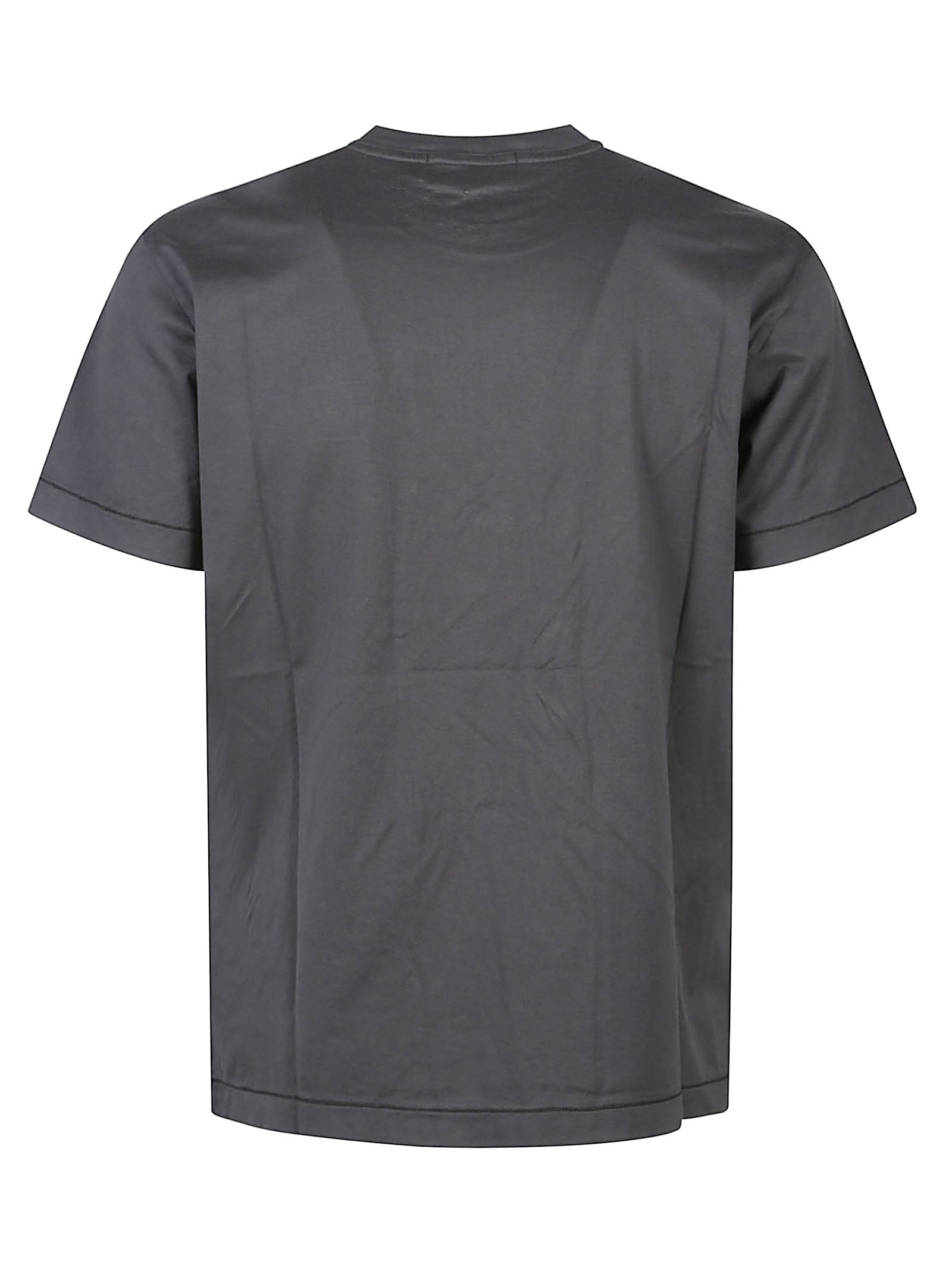 Stone Island Dark Grey T-shirt With Patch . In Gray