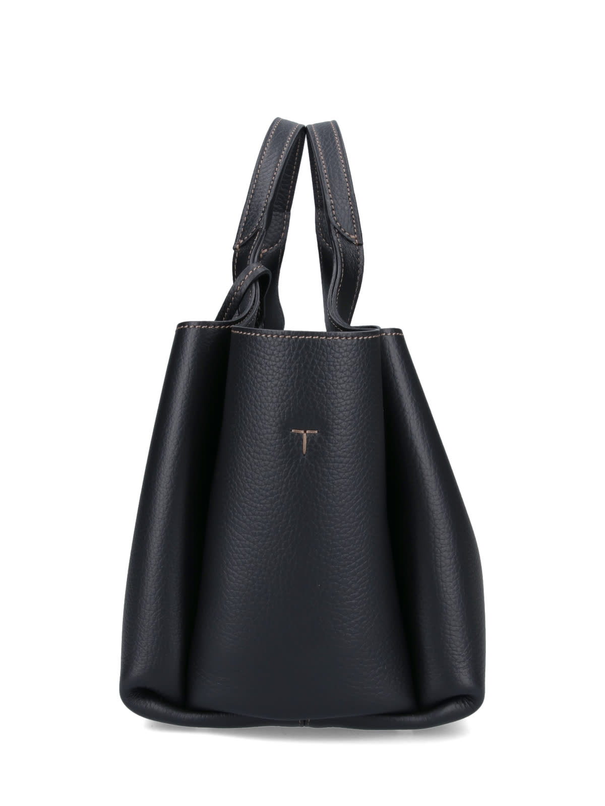 Shop Tod's Leather Bucket Bag In B999