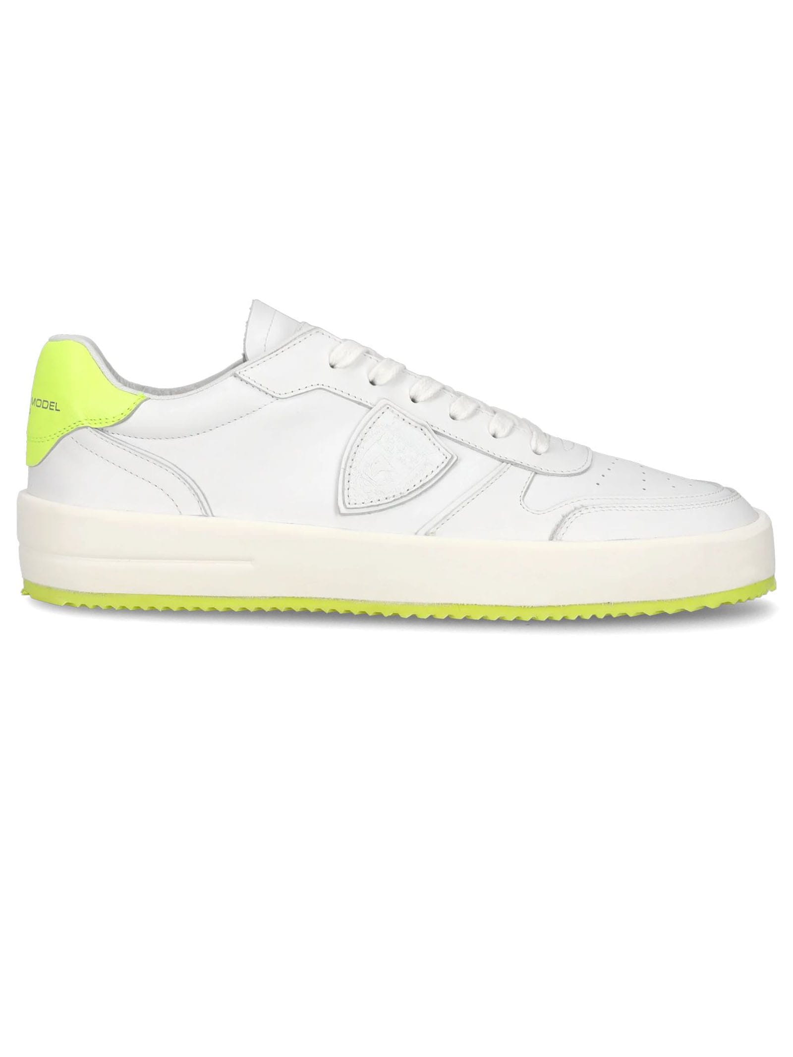 Nice Sneaker White And Neon Yellow