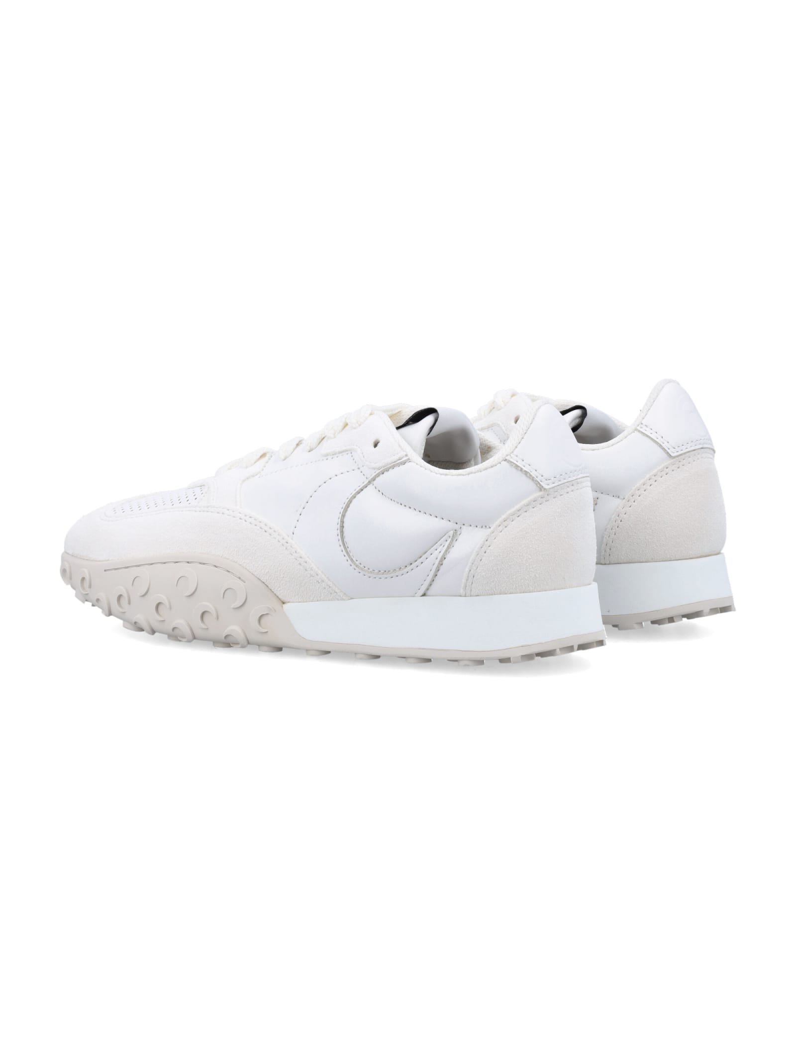 Shop Marine Serre Mr Rise Sneakers In White Red