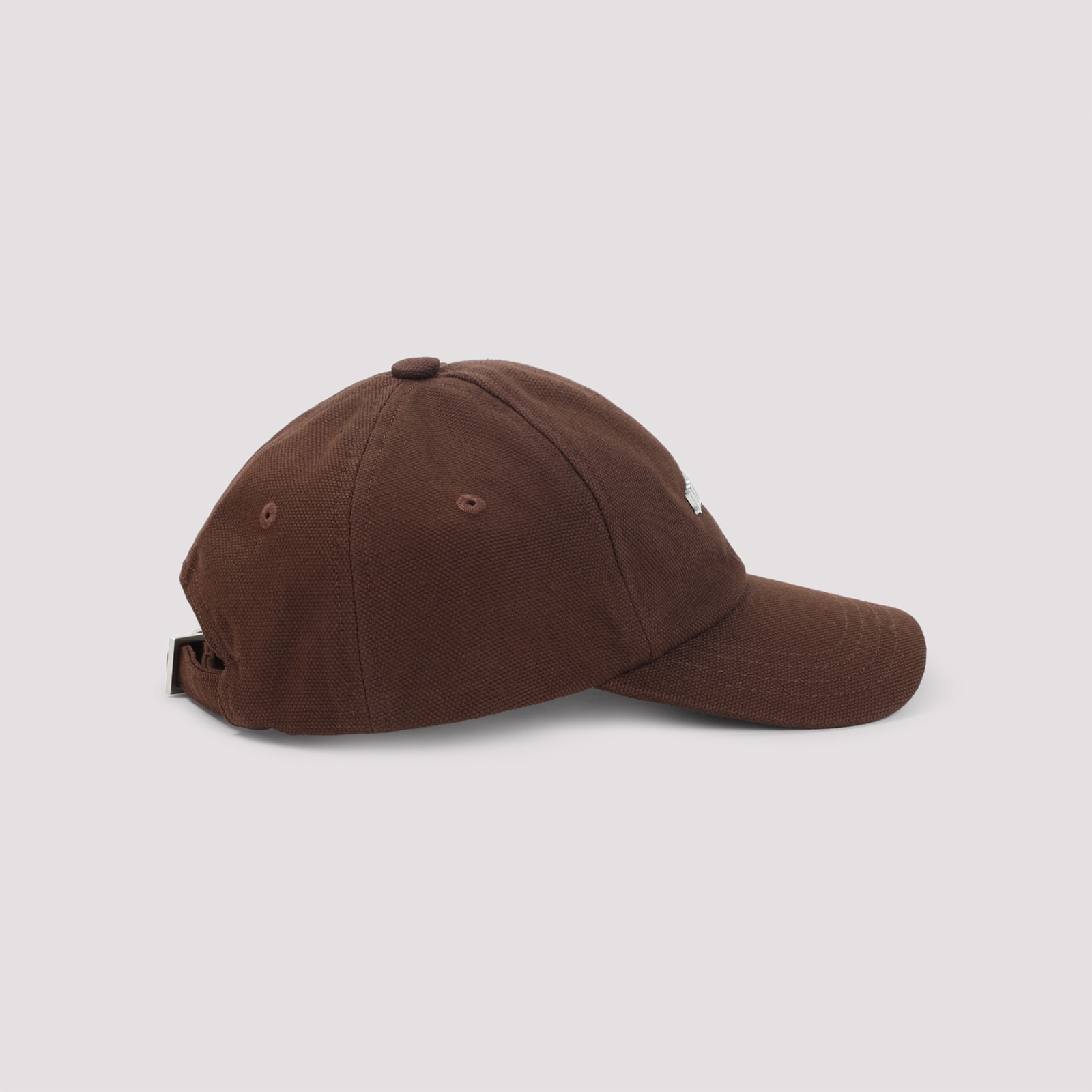 Jacquemus Men Logo Motif Baseball Cap In Brown
