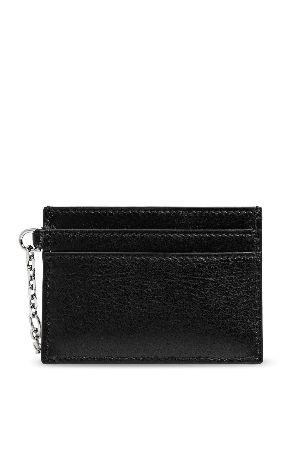 Shop Alexander Mcqueen Sling Logo Plaque Card Holder In Black