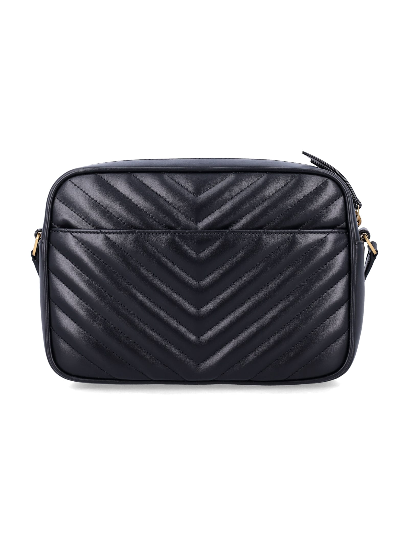 Saint Laurent Lou Camera Bag In Quilted Leather In Black