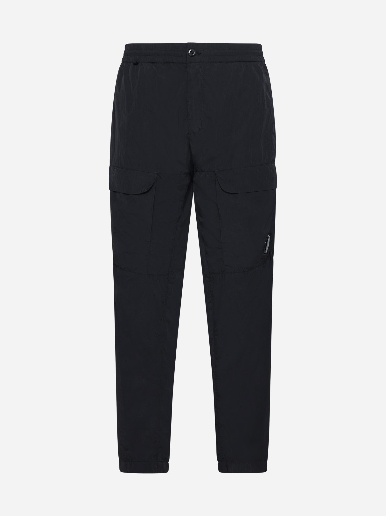 Shop C.p. Company Chrome-r Cargo Trousers In Nero