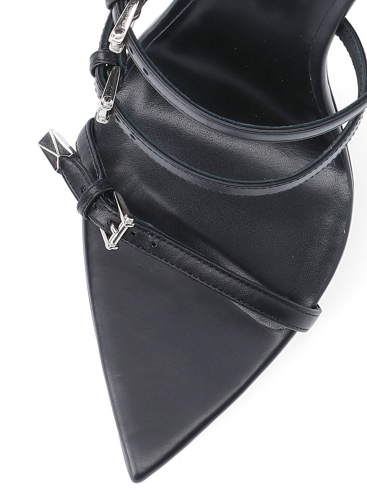 Versace Pin-points Sandals In Black