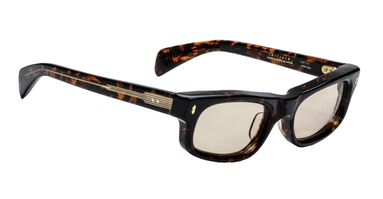 Shop Jacques Marie Mage Initials - Agar Sunglasses In Havana