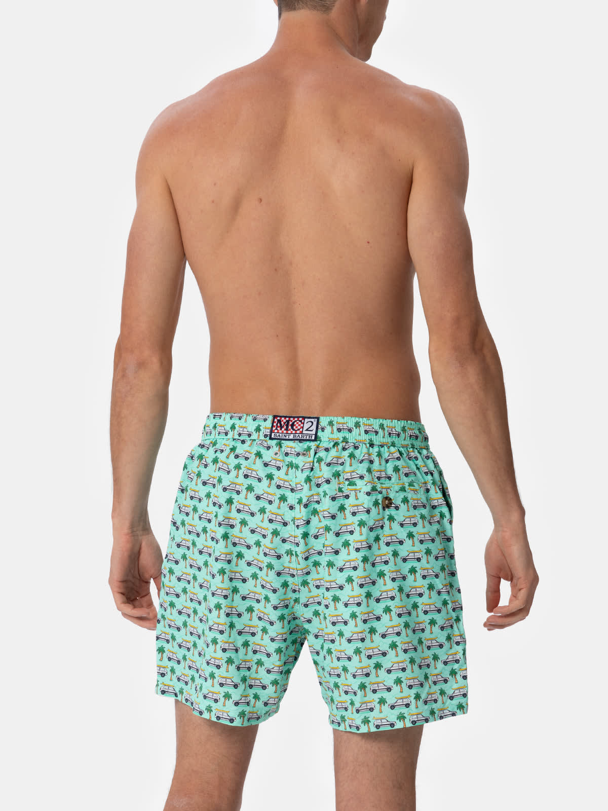 Mc2 Saint Barth Swimming Shorts In Green