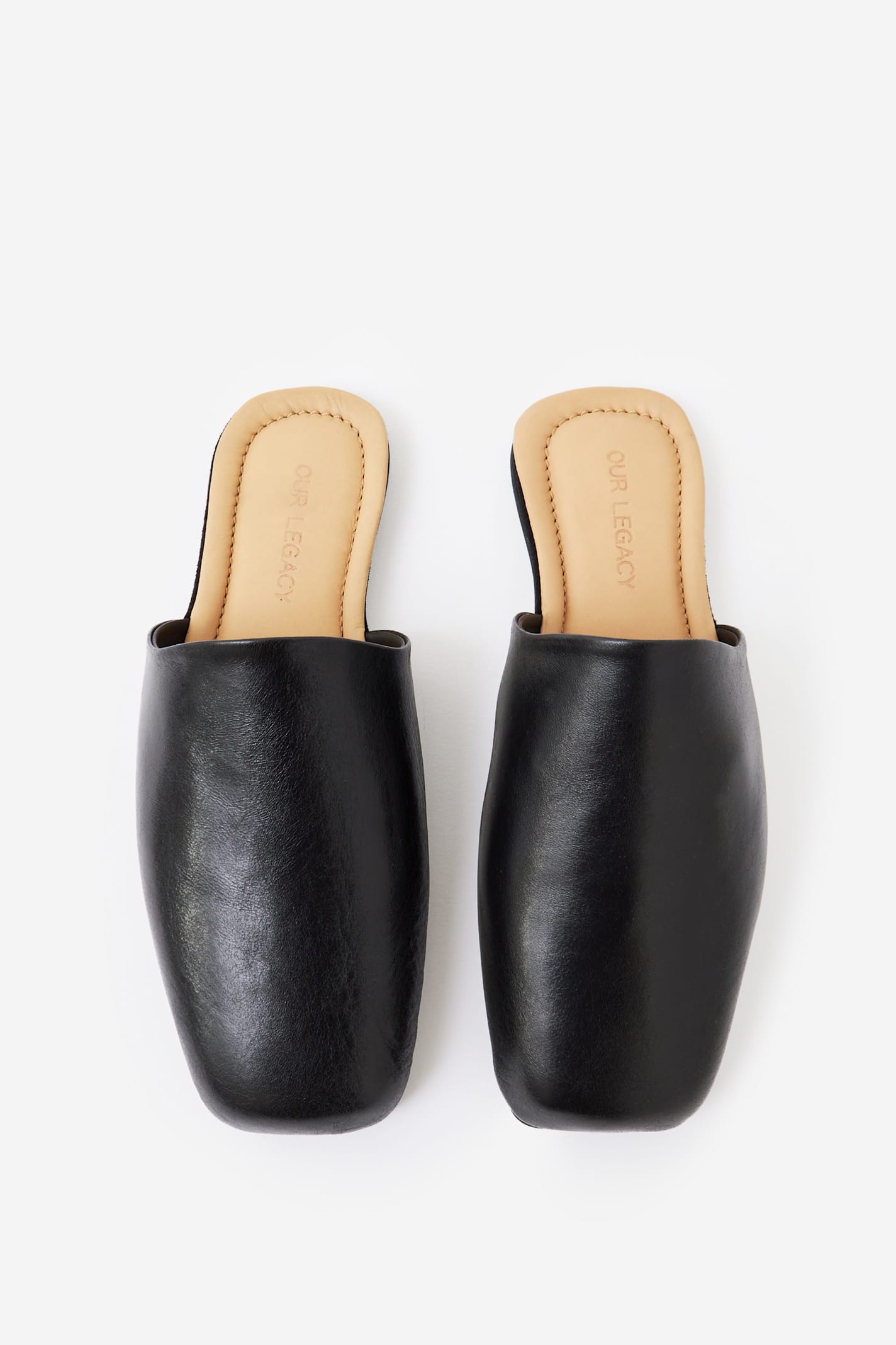 Our Legacy Cigarr Slipper Flats In Black
