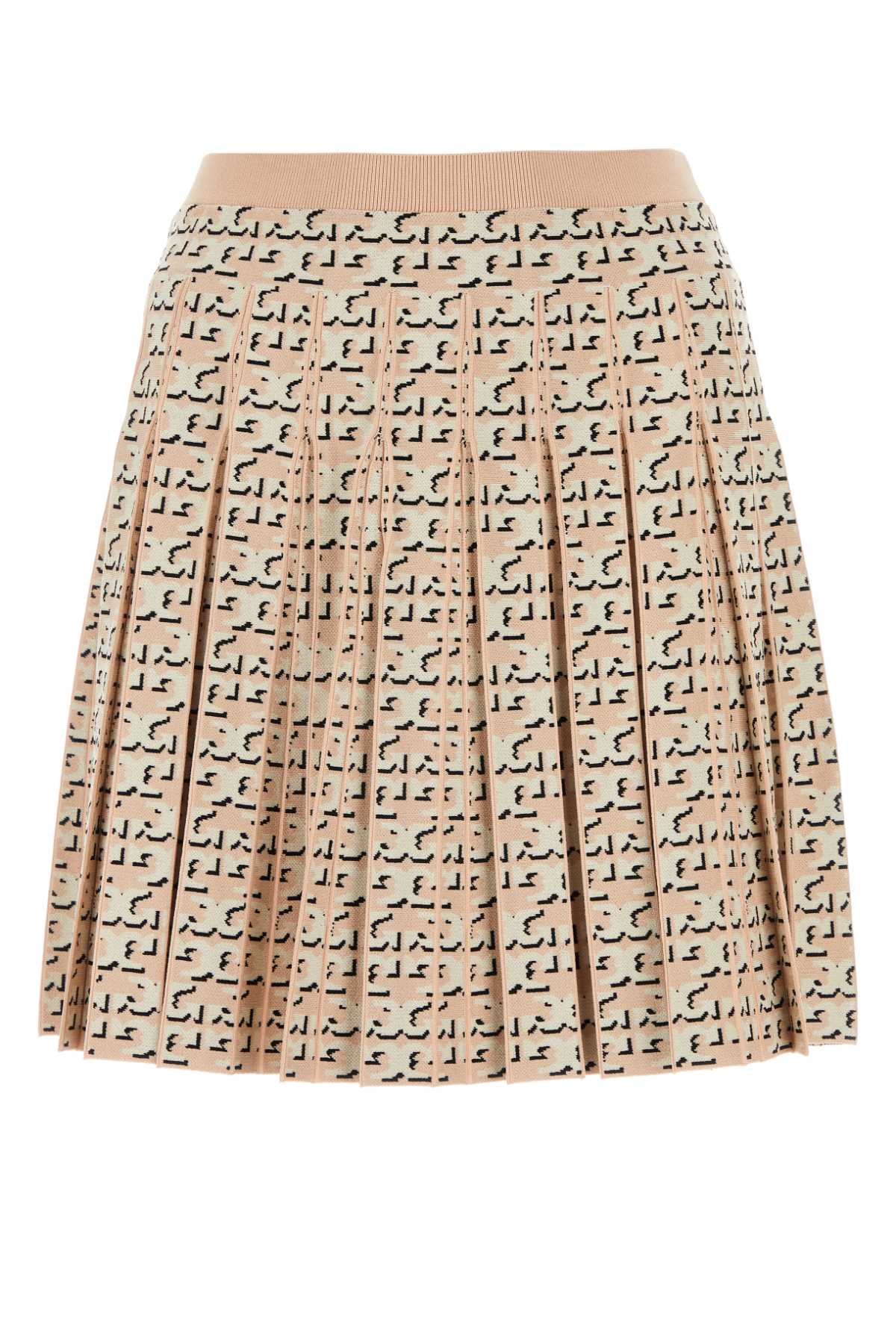 Shop Tory Burch Embroidered Viscose Blend Skirt In Apricotblush