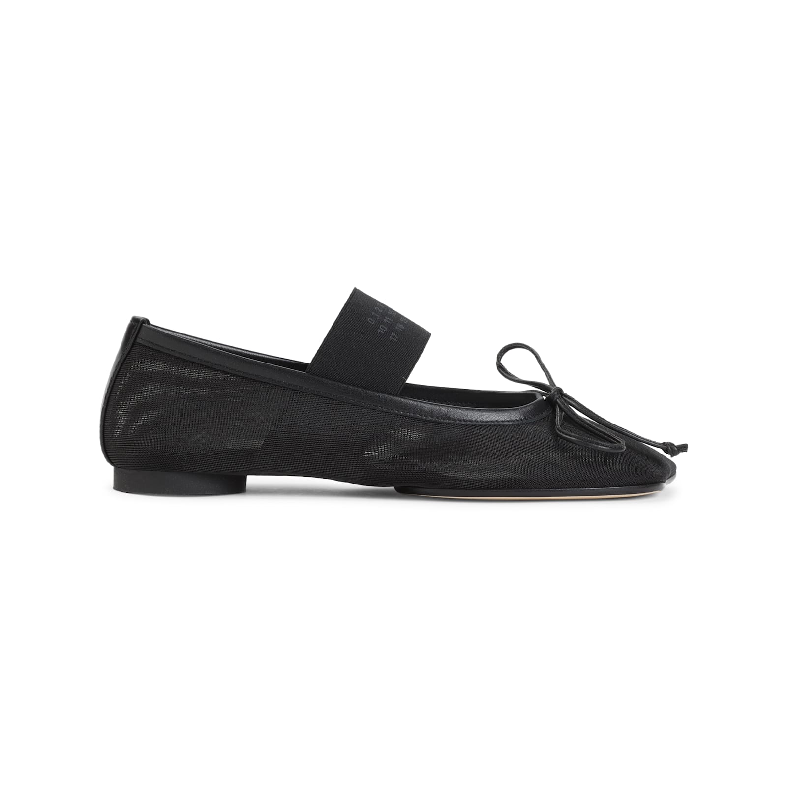Mm6 Maison Margiela Mm6 By Maison Margiela Anatomic Numeric Ballerinas In Black