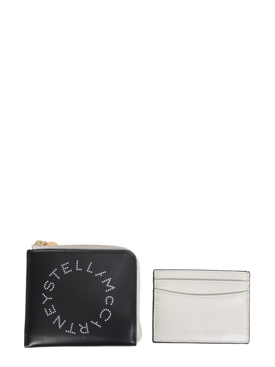 Shop Stella Mccartney Wallet With Zip In Black