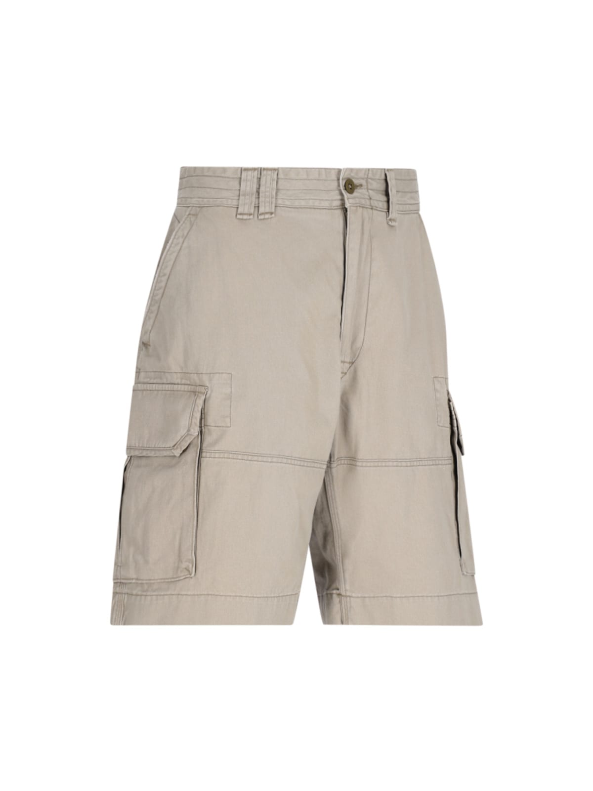 Shop Polo Ralph Lauren Cargo Shorts In Taupe