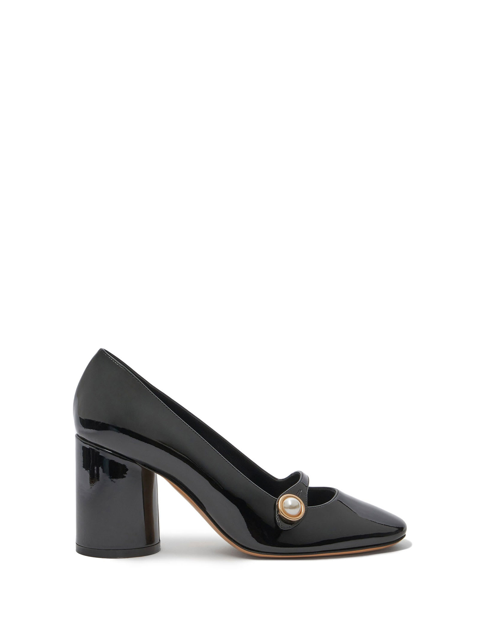 Casadei Mary Jane Emily Pumps In Patent Leather In Nero