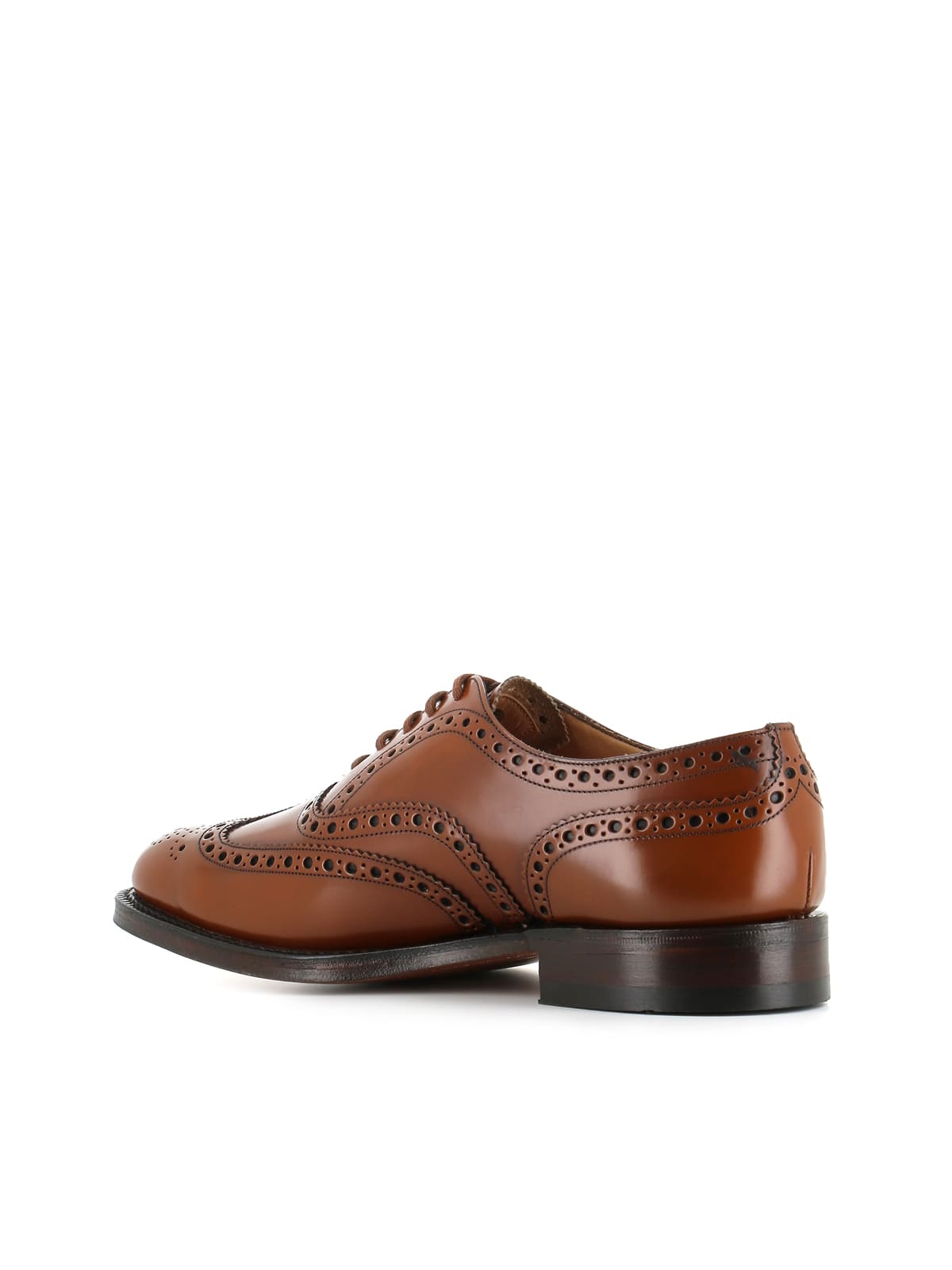 Church's Burwood Wingtip Leather Oxfords In Cognac
