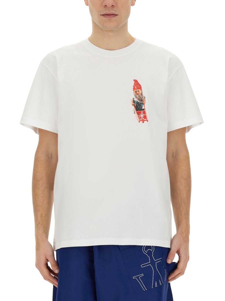Shop Jw Anderson T-shirt Gnome In White