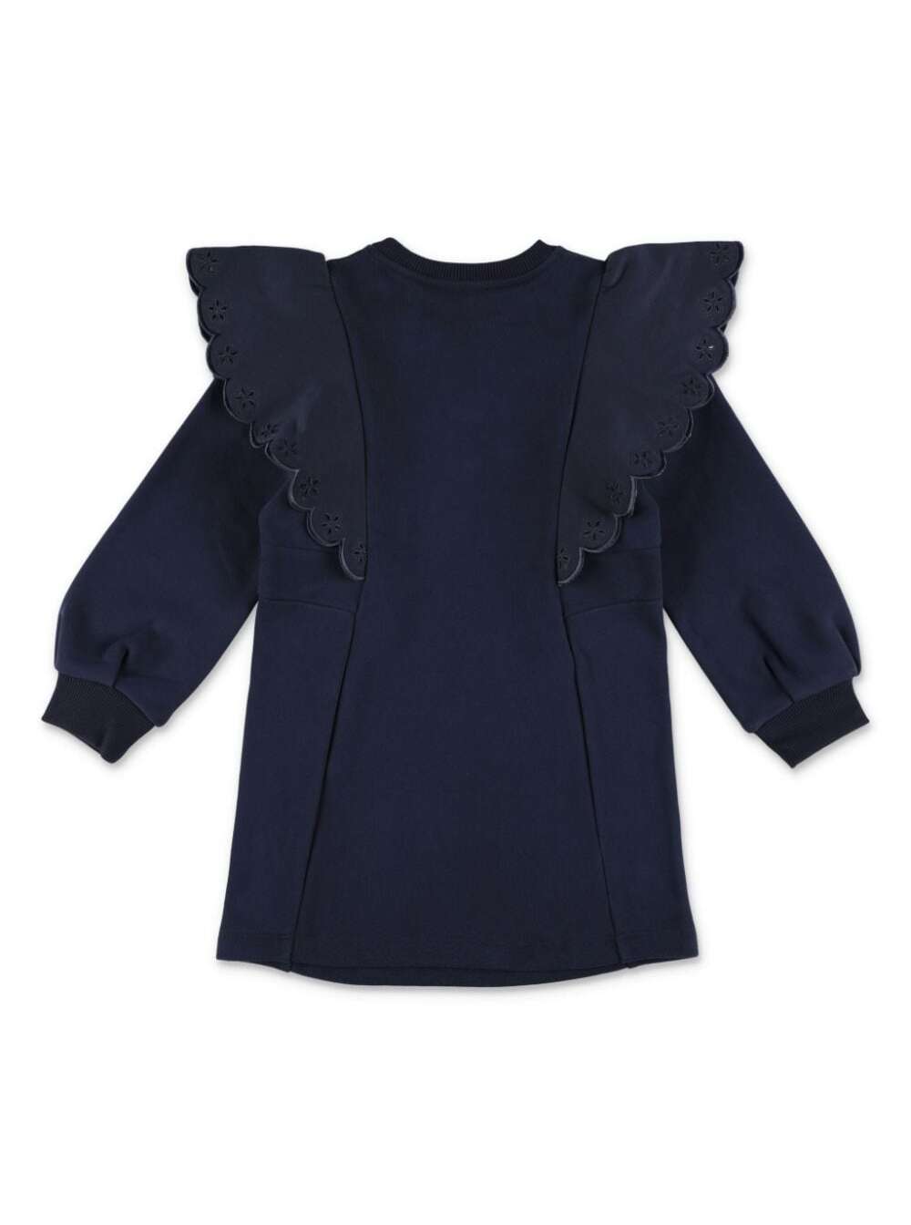 Chloé Fleece Rouge Dress In Blu