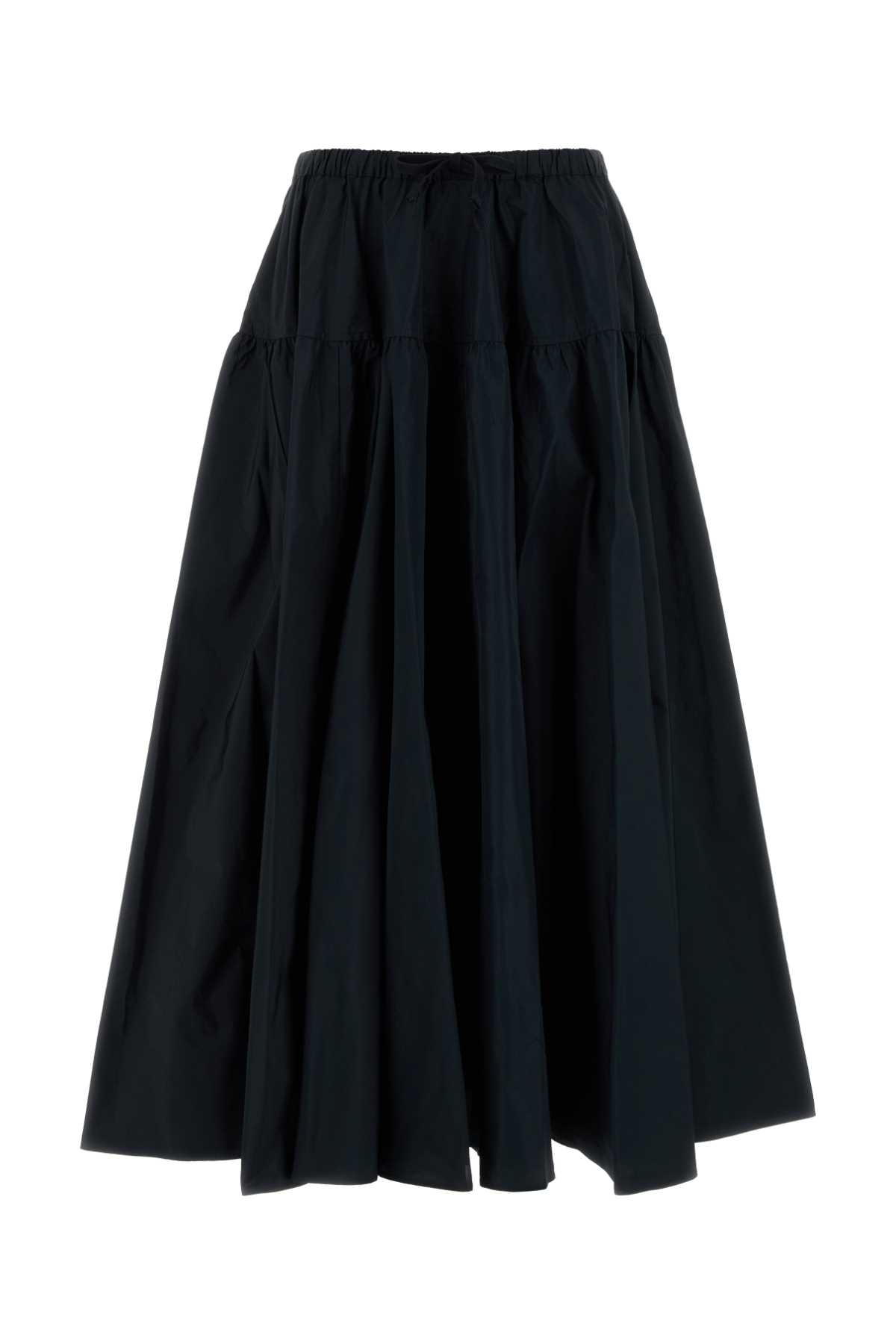 Midnight Blue Polyester Skirt