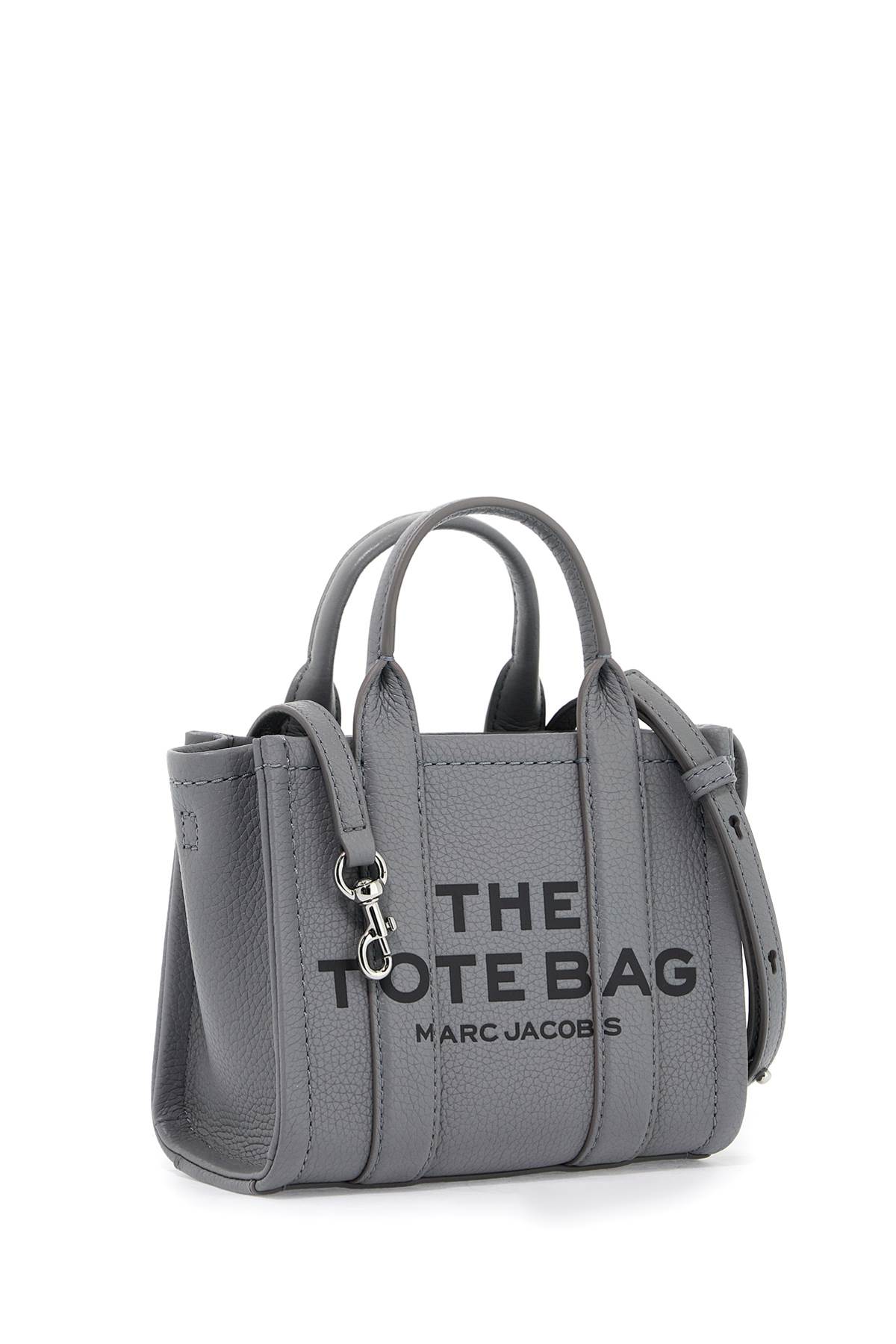 Shop Marc Jacobs The Mini Tote In Wolf Grey