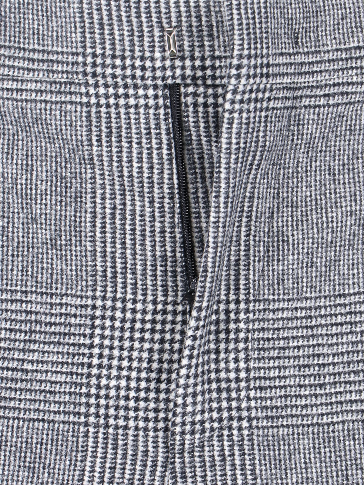 Tagliatore Houndstooth Tailored Double-breasted Blazer And Wide-leg Trousers In Gray