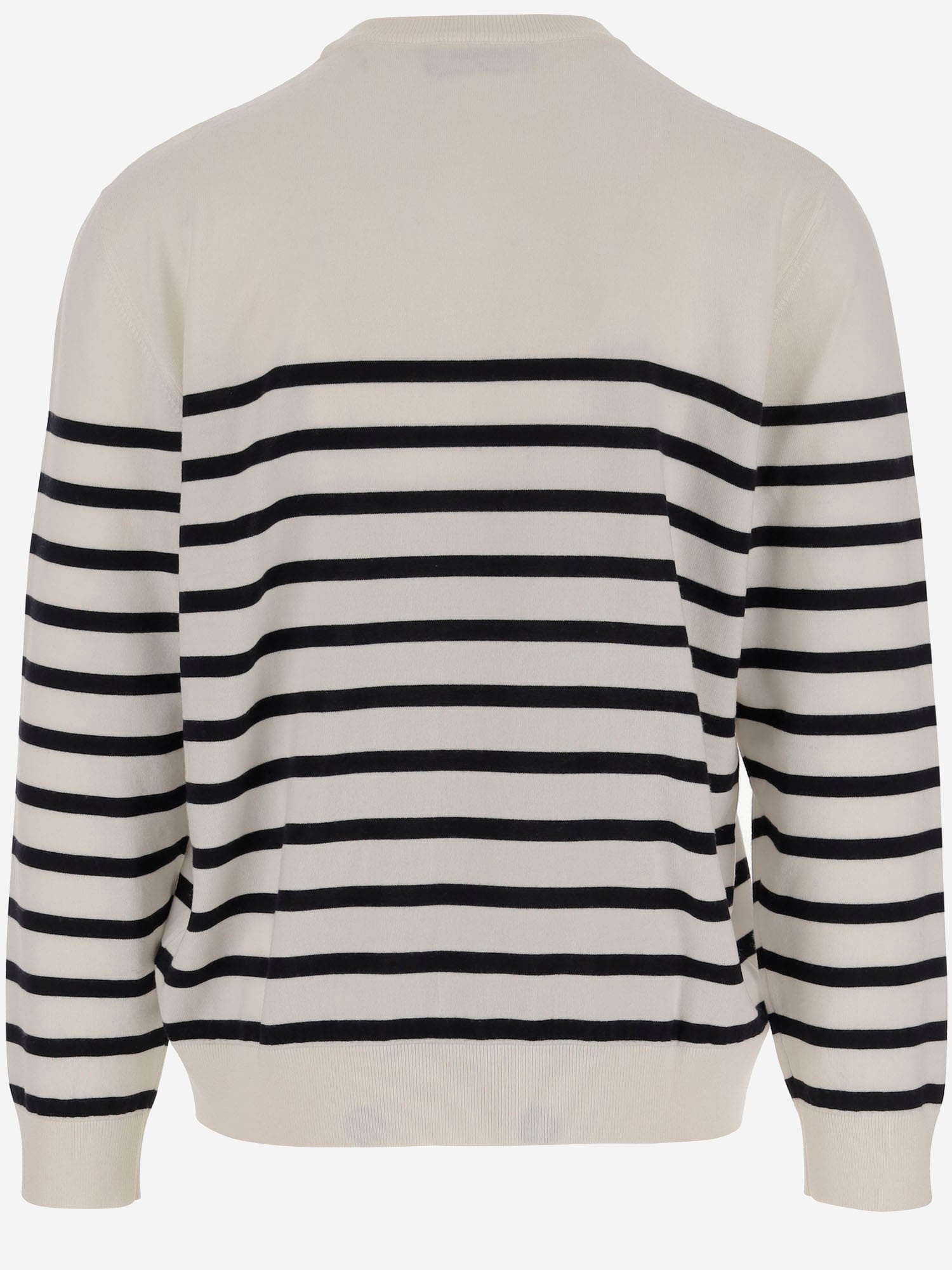 Dsquared2 Wool Sweater With Striped Pattern In Neutral