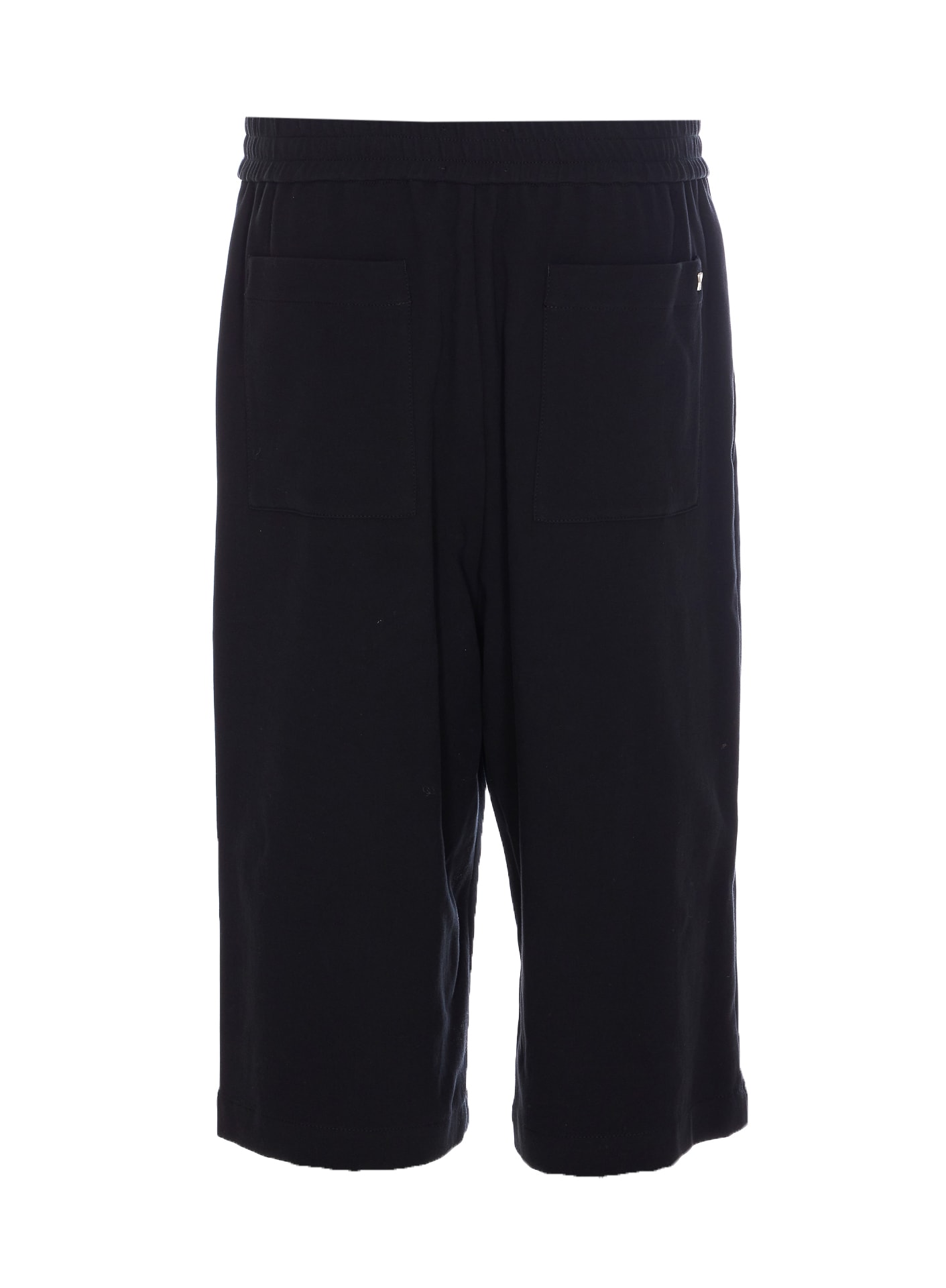 Ami Alexandre Mattiussi Ami Paris Loose Elasticated Large Bermuda In Black