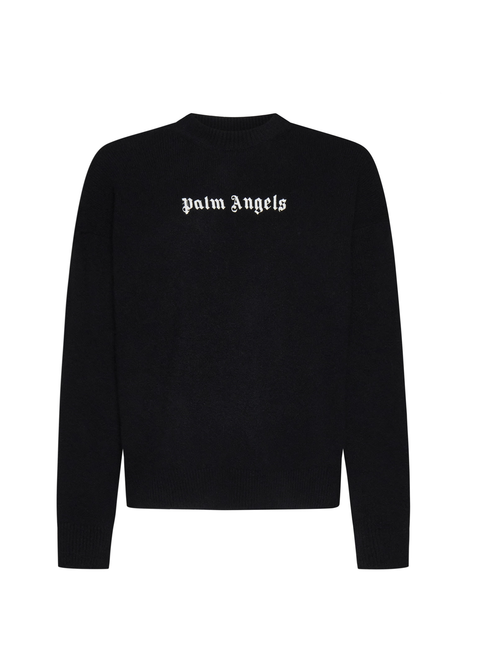 Shop Palm Angels Sweater In Black White