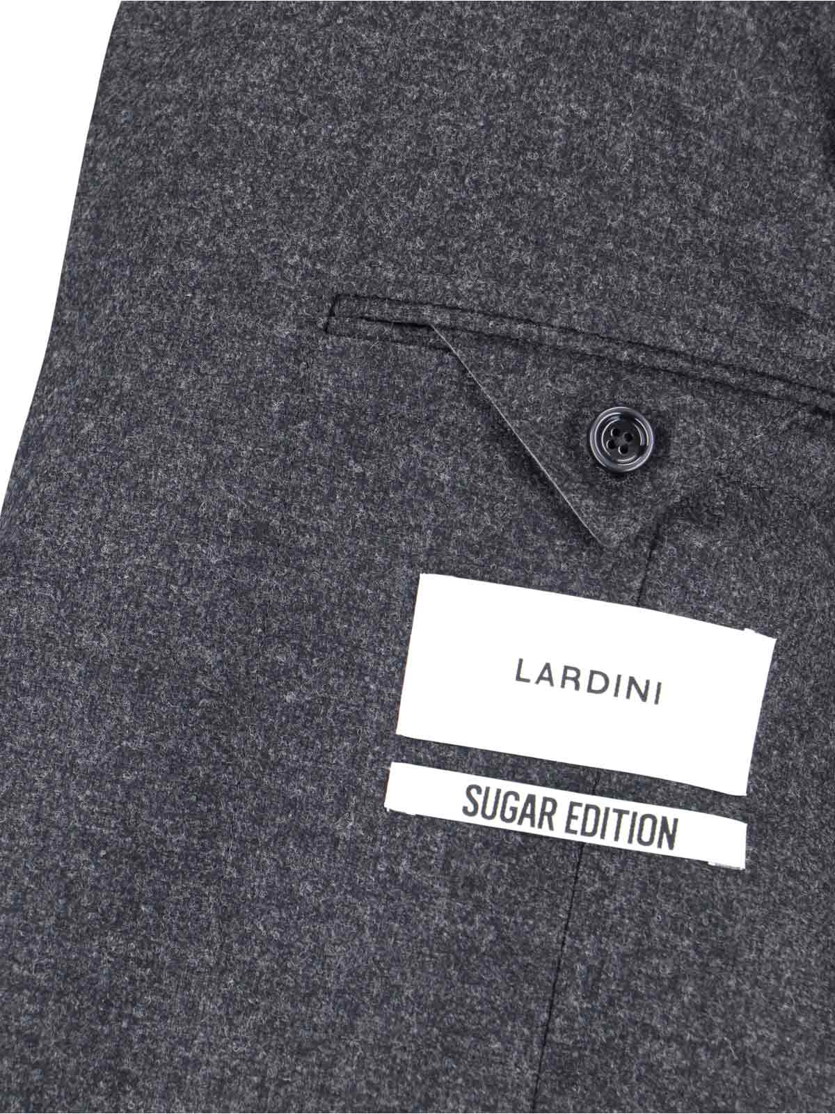 Shop Lardini Single-breasted Blazer In Gray