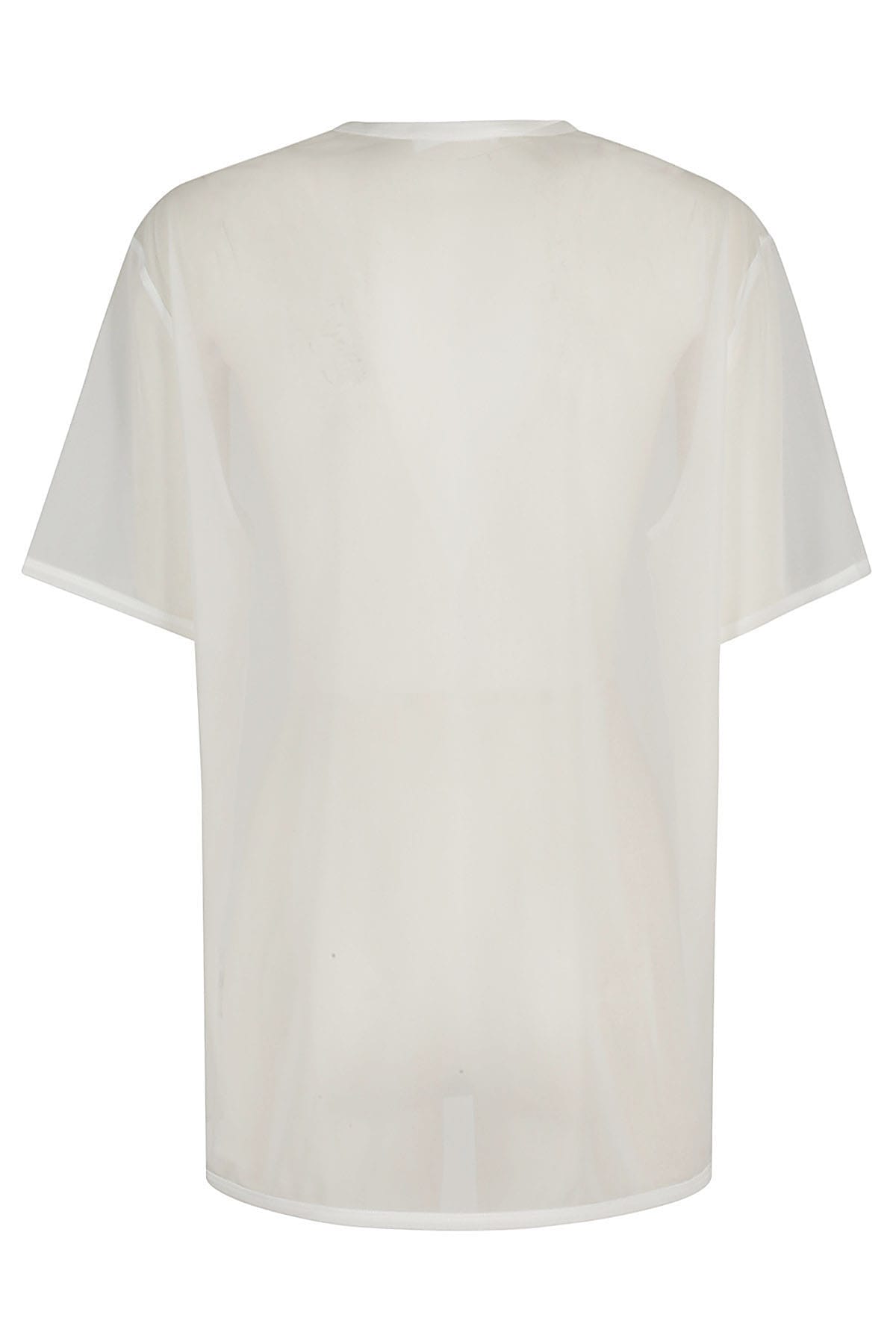 Helmut Lang Logo Crew Neck Slim Fit T-shirt In White