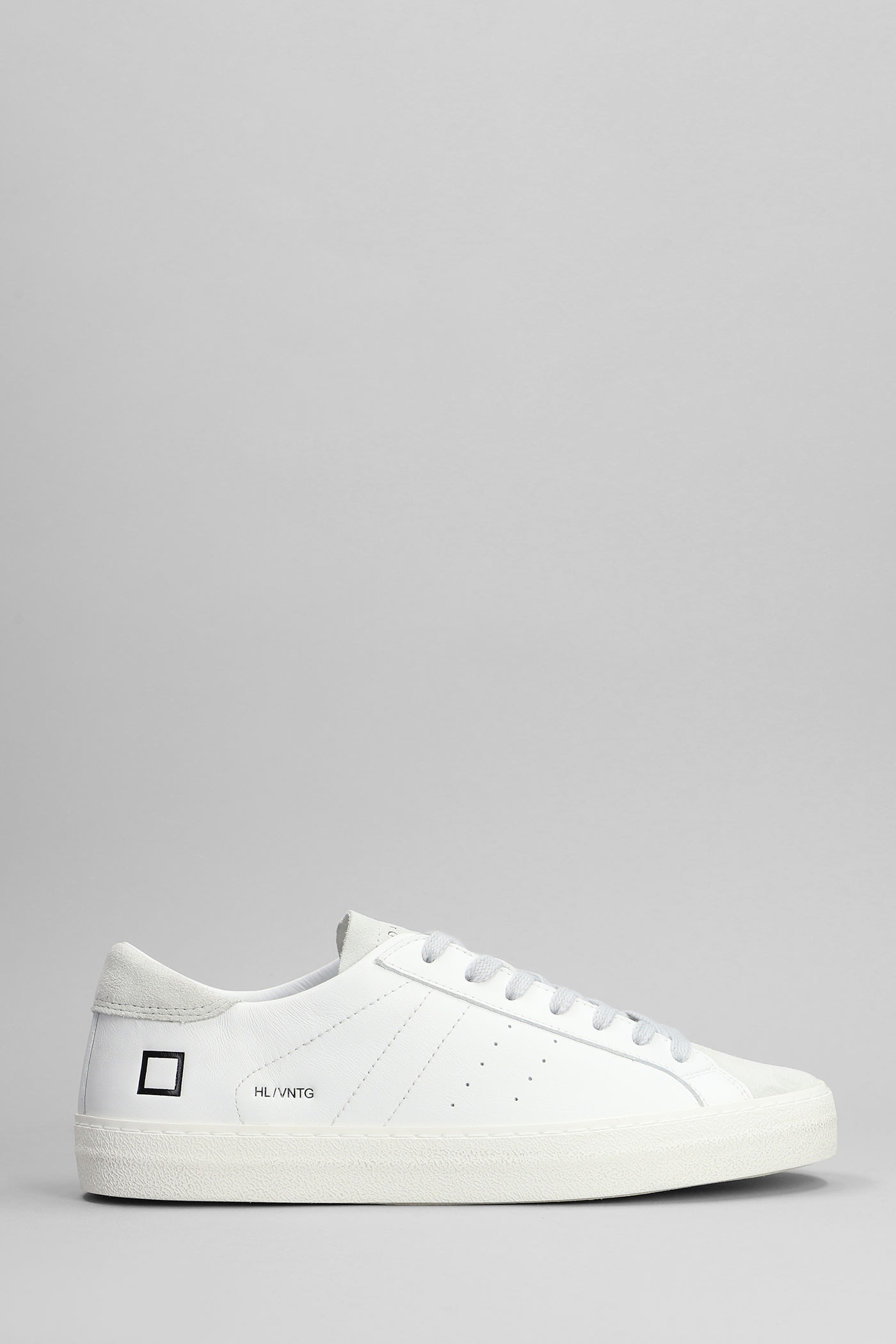 Shop Date Hill Low Sneakers In White Suede And Leather