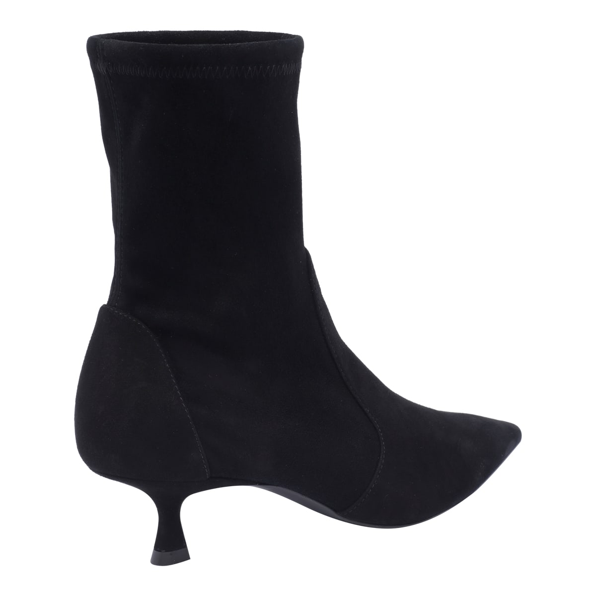 Shop Stuart Weitzman Naomi Bootie In Black