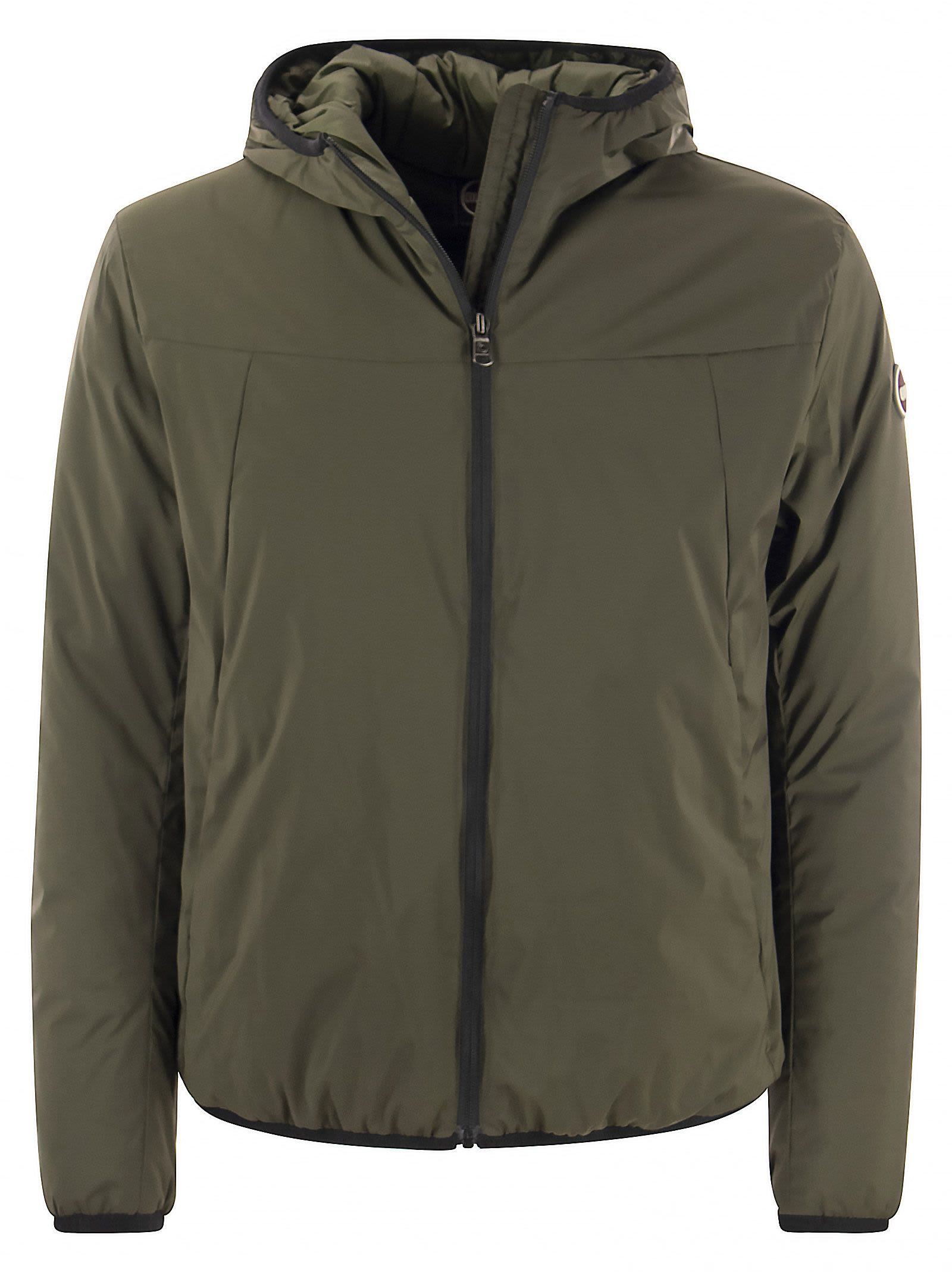 Shop Colmar Otherwise - Hooded Jacket In Stretch Fabric In Military