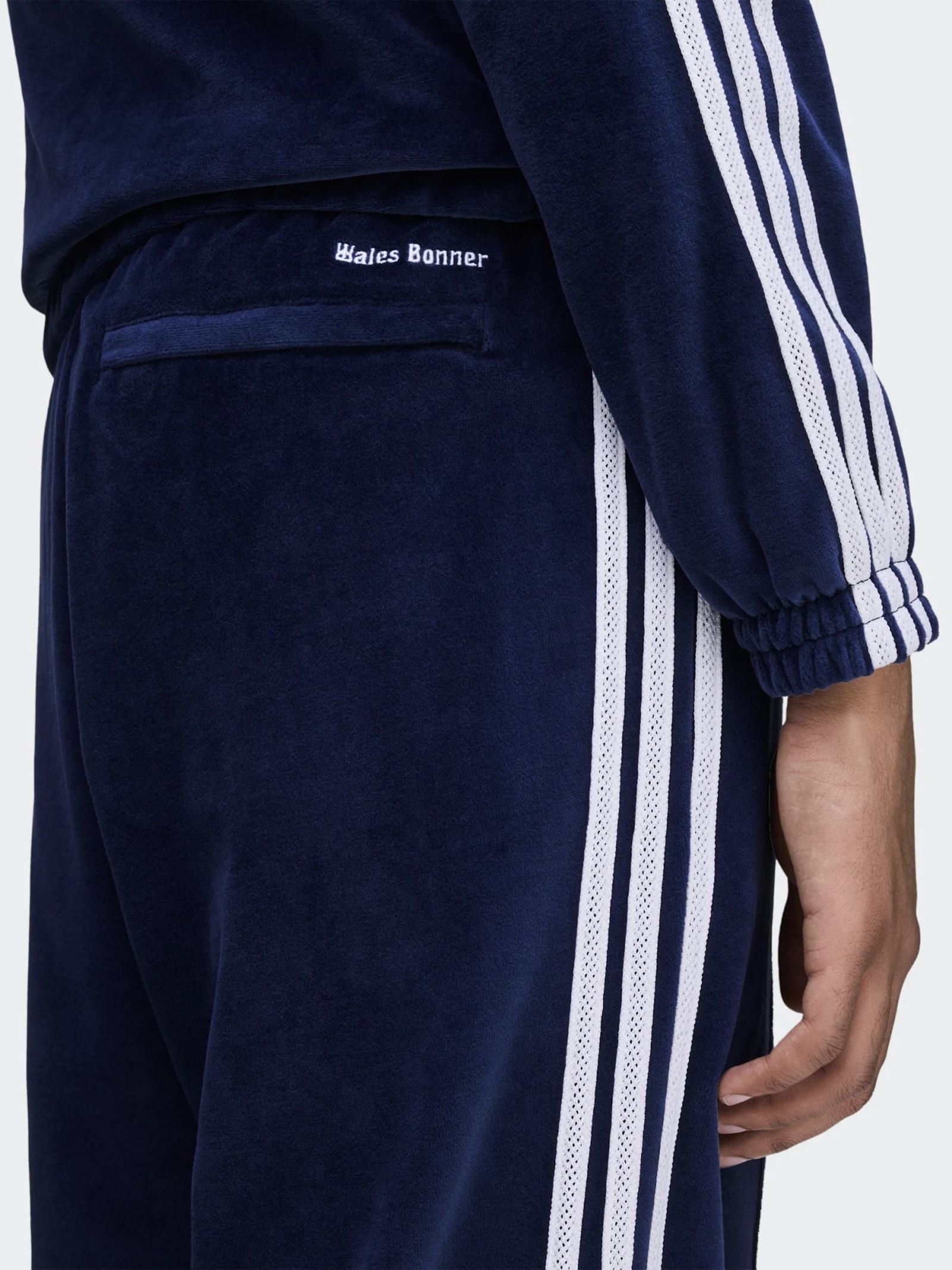 Adidas Originals By Wales Bonner Wb Velour Track Pants Clothing In Blue
