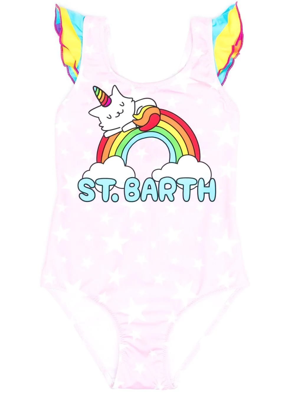 MC2 Saint Barth Girls One-piece Swimsuit With Print