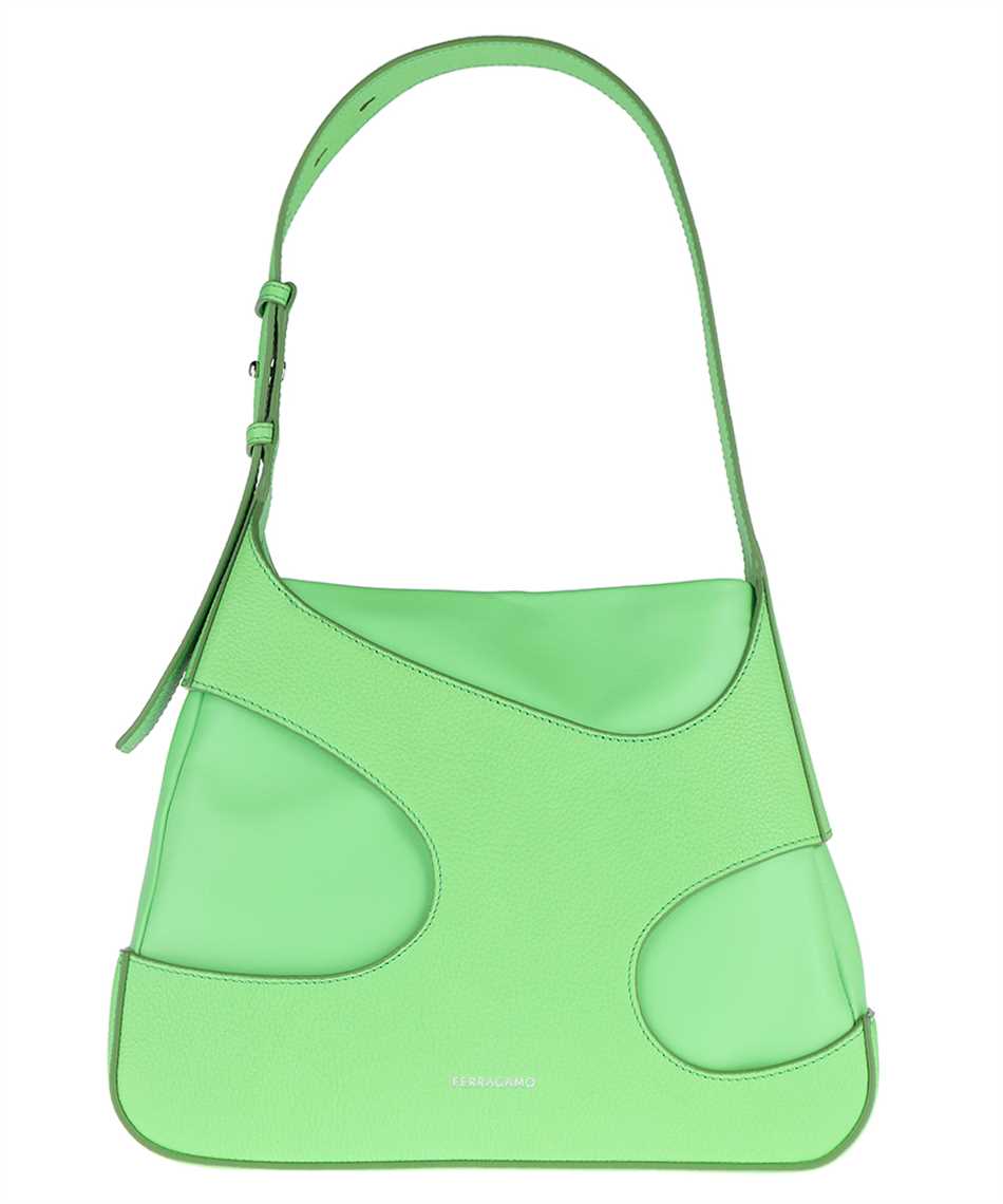 Shop Ferragamo Leather Shoulder Bag In Green